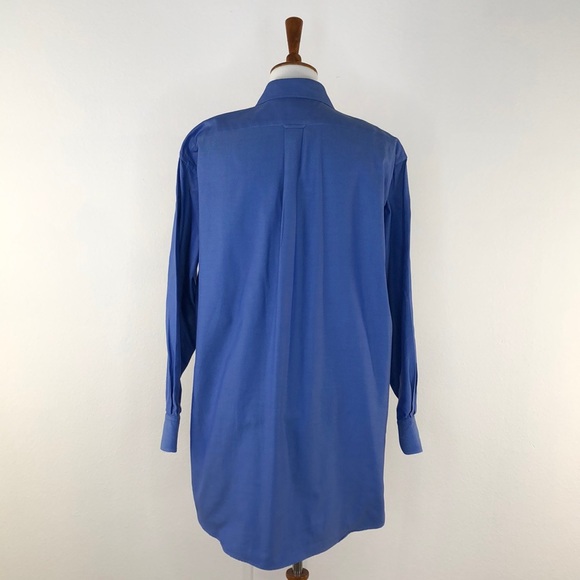Faconnable Blue Long Sleeve Dress Shirt - Picture 3 of 4
